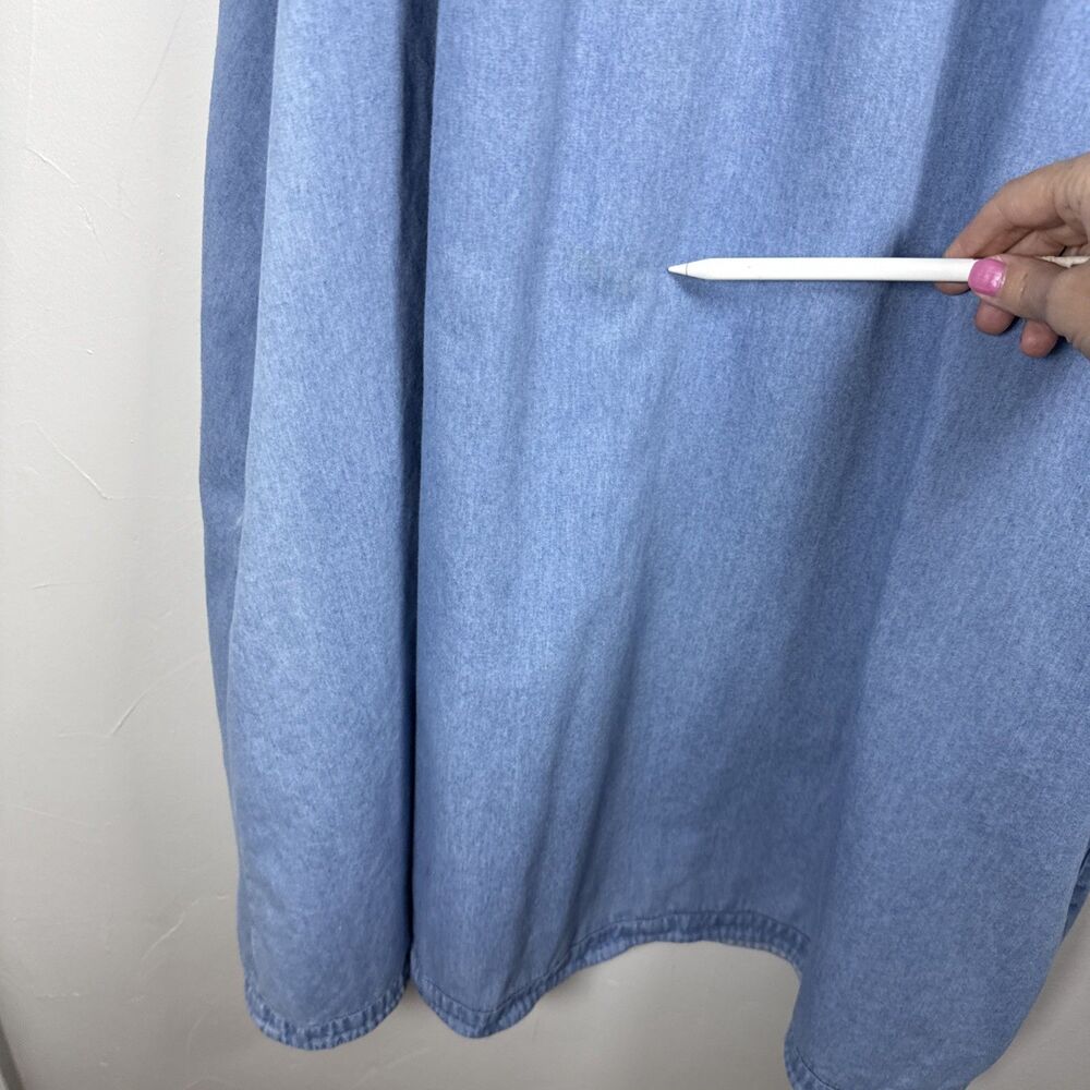 Go Softly Nightgown Sleep Dress Nap Day Garden Crochet Neckline Size XL Grandma - Picture 10 of 13